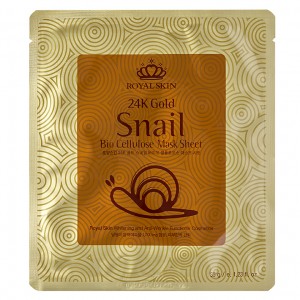 Royal skin 24K Gold snail bio cellulose mask sheet